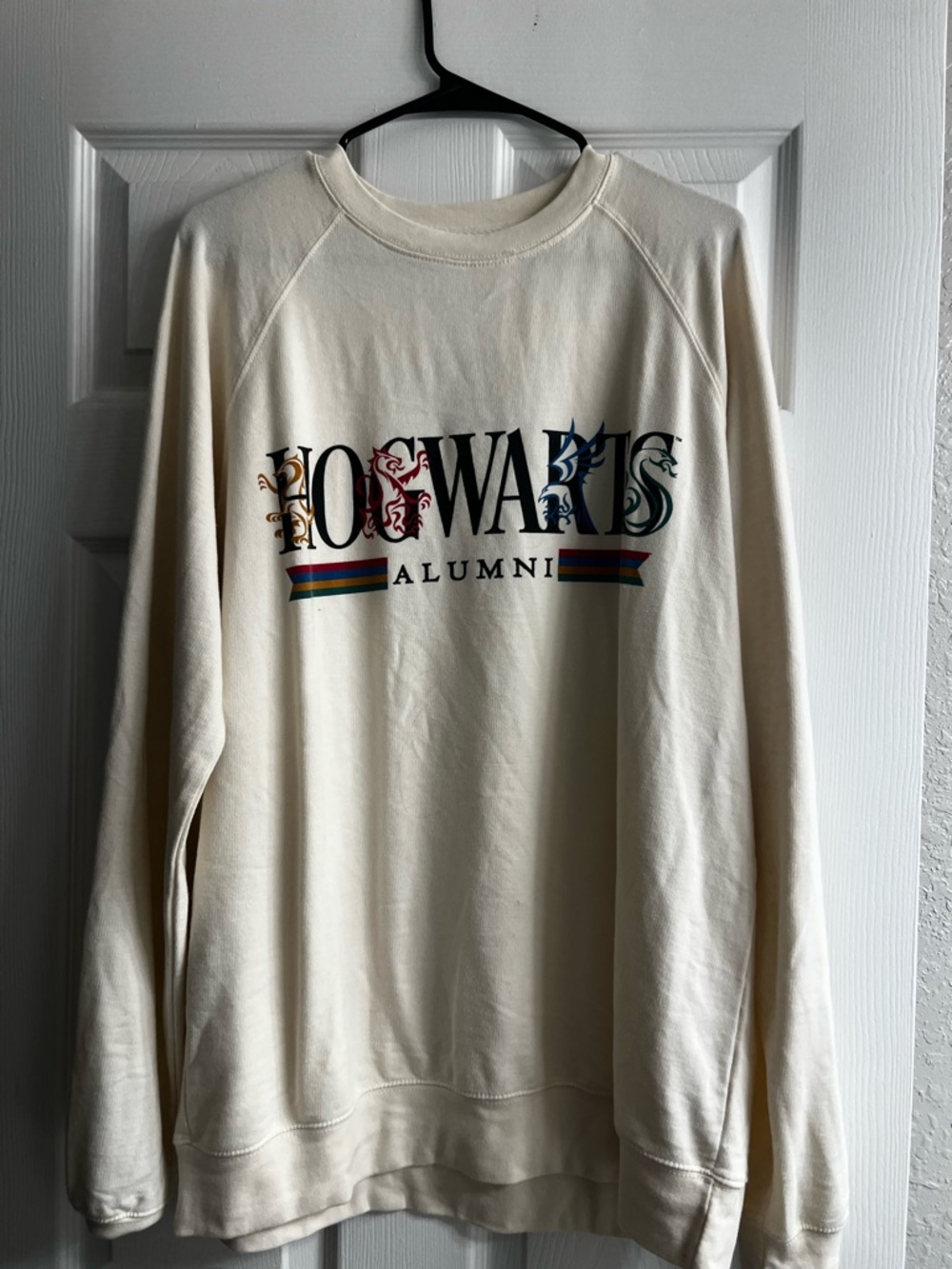 Warner Bros. Cream Hogwarts Alumni Graphic Crewneck